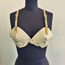 Load image into Gallery viewer, Vinyl Croc harness bra