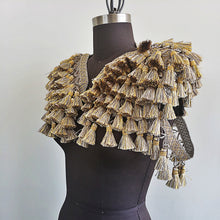 Load image into Gallery viewer, Gold and Grey Tassle Epaulette