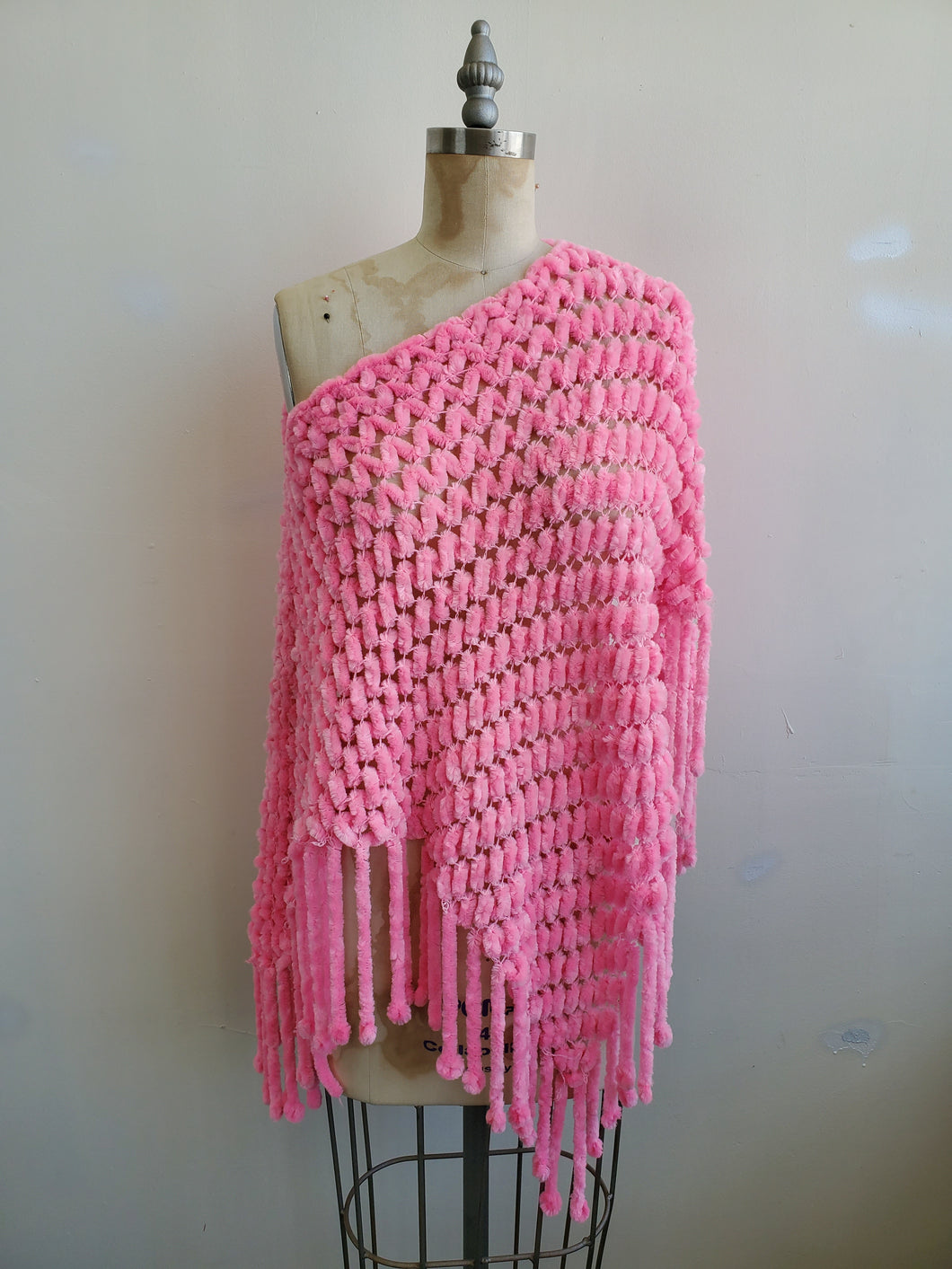 Powder pink shawl
