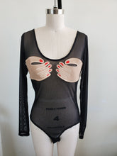 Load image into Gallery viewer, Handsy mesh bodysuit black