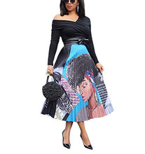 Load image into Gallery viewer, High Waist Graffiti Pleated Skirts