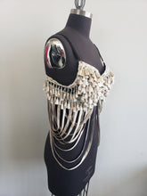 Load image into Gallery viewer, Tassled draping bra