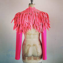 Load image into Gallery viewer, Neon pink zipper Epaulette